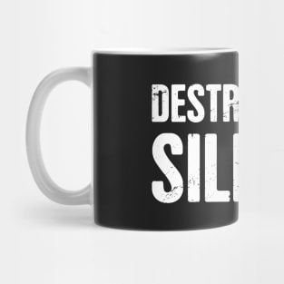 Destroyer Of Silence – Drummer Percussionist Design Mug